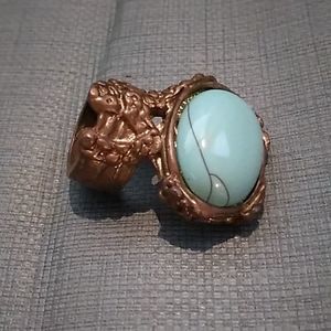 Gold+Turquoise Ring